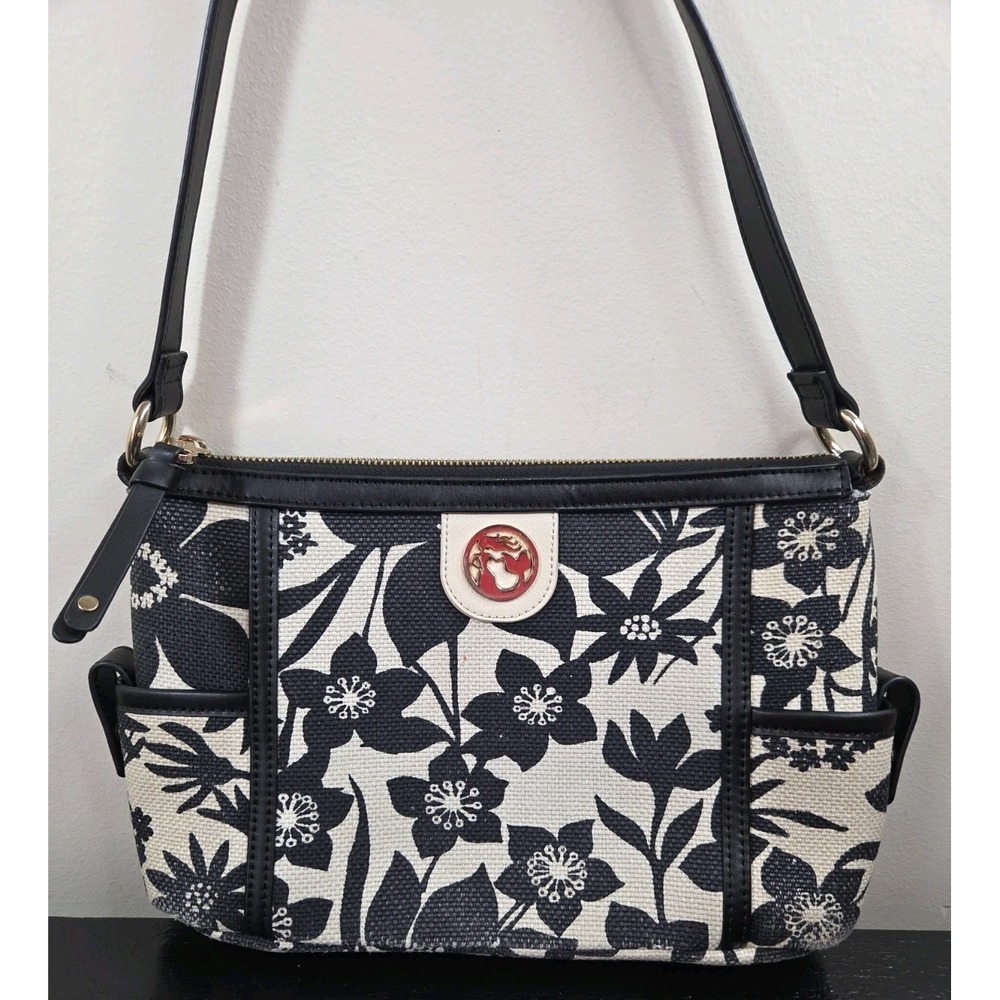 Spartina 449 Daufuskie Island Shoulderbag black &‎ white EUC